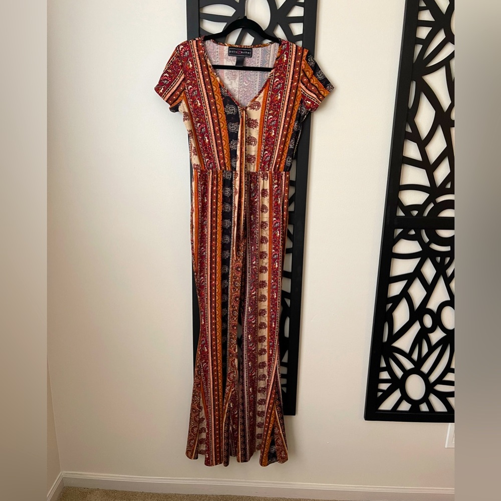 Boho flare jumpsuit